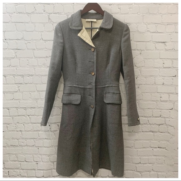 PRADA Virgin Wool Trench Coat - Picture 4 of 16